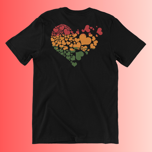 African Flag Heart Women's T-Shirt
